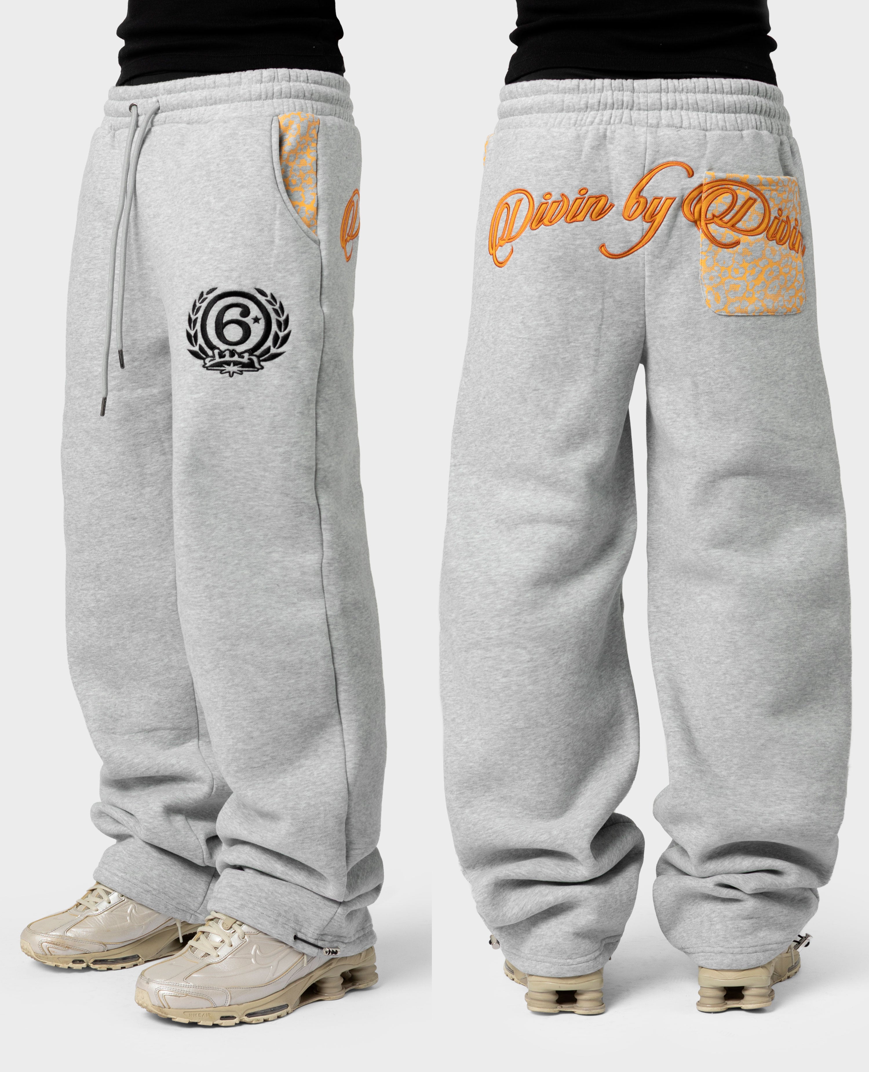 GREY LEOPARD JOGGER
