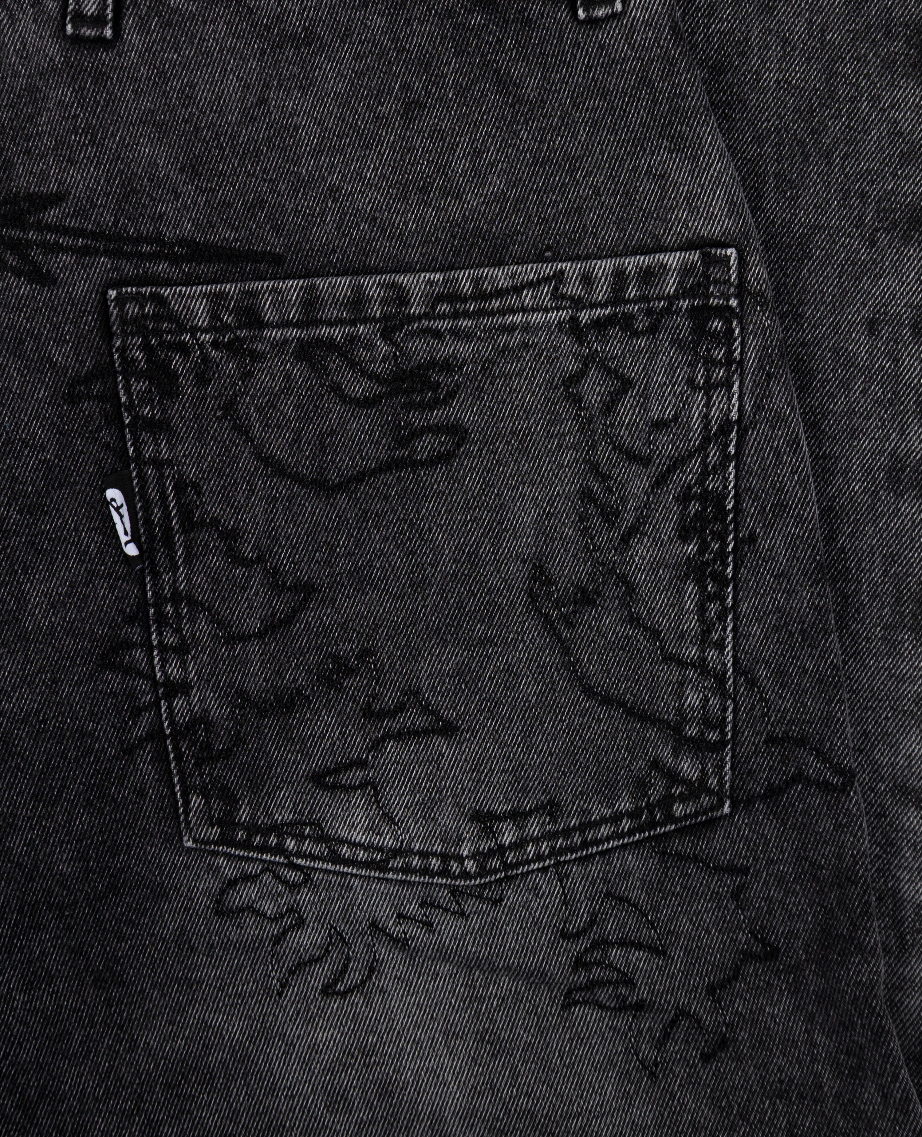WASHED GREY BEAST DENIM