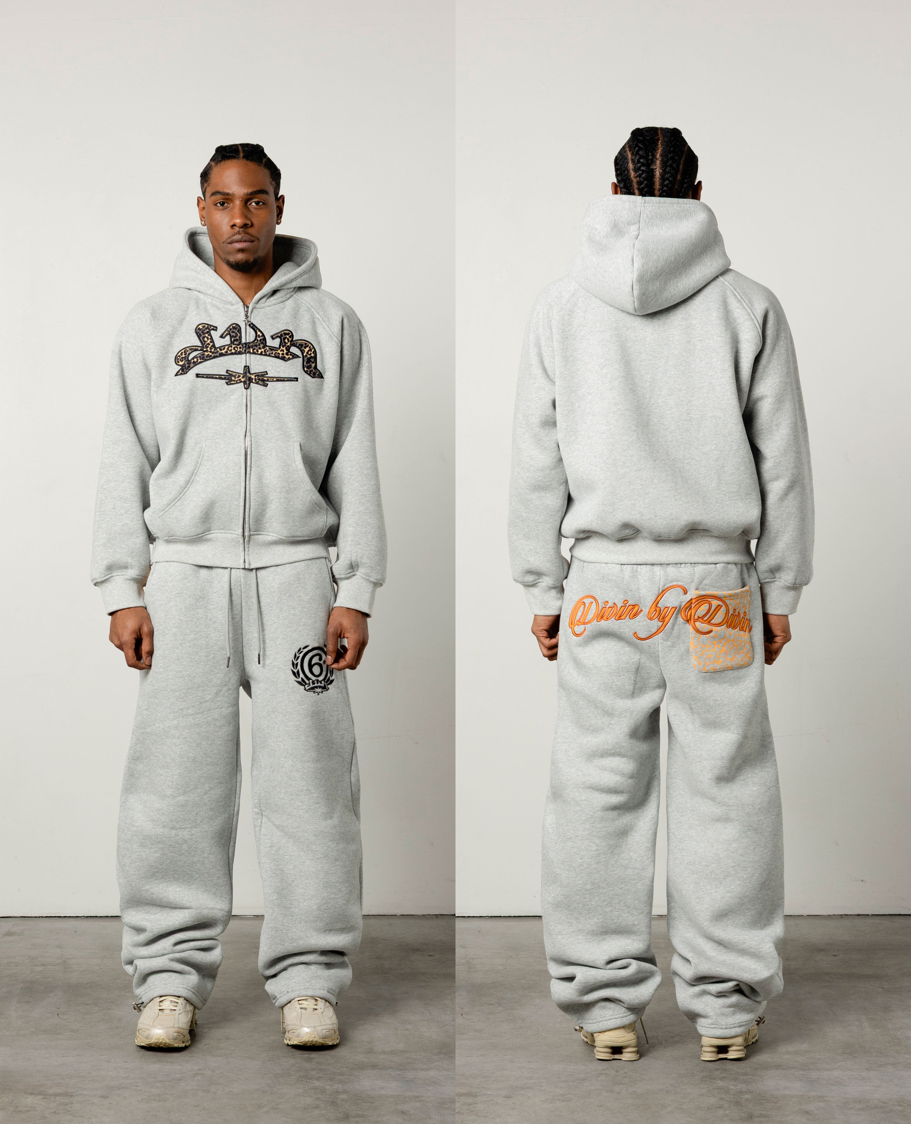 GREY ANIMALS ZIP