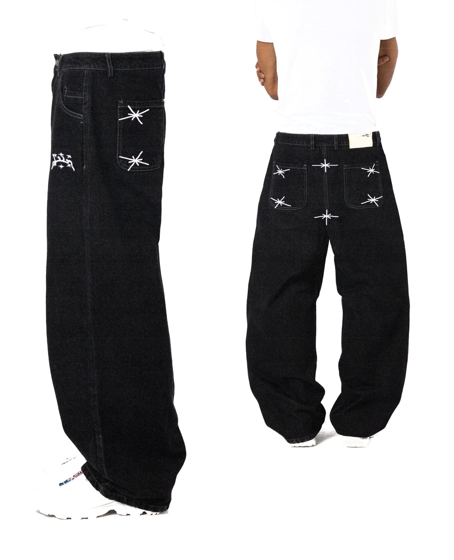 SKYWRITING STARS BAGGY DENIM