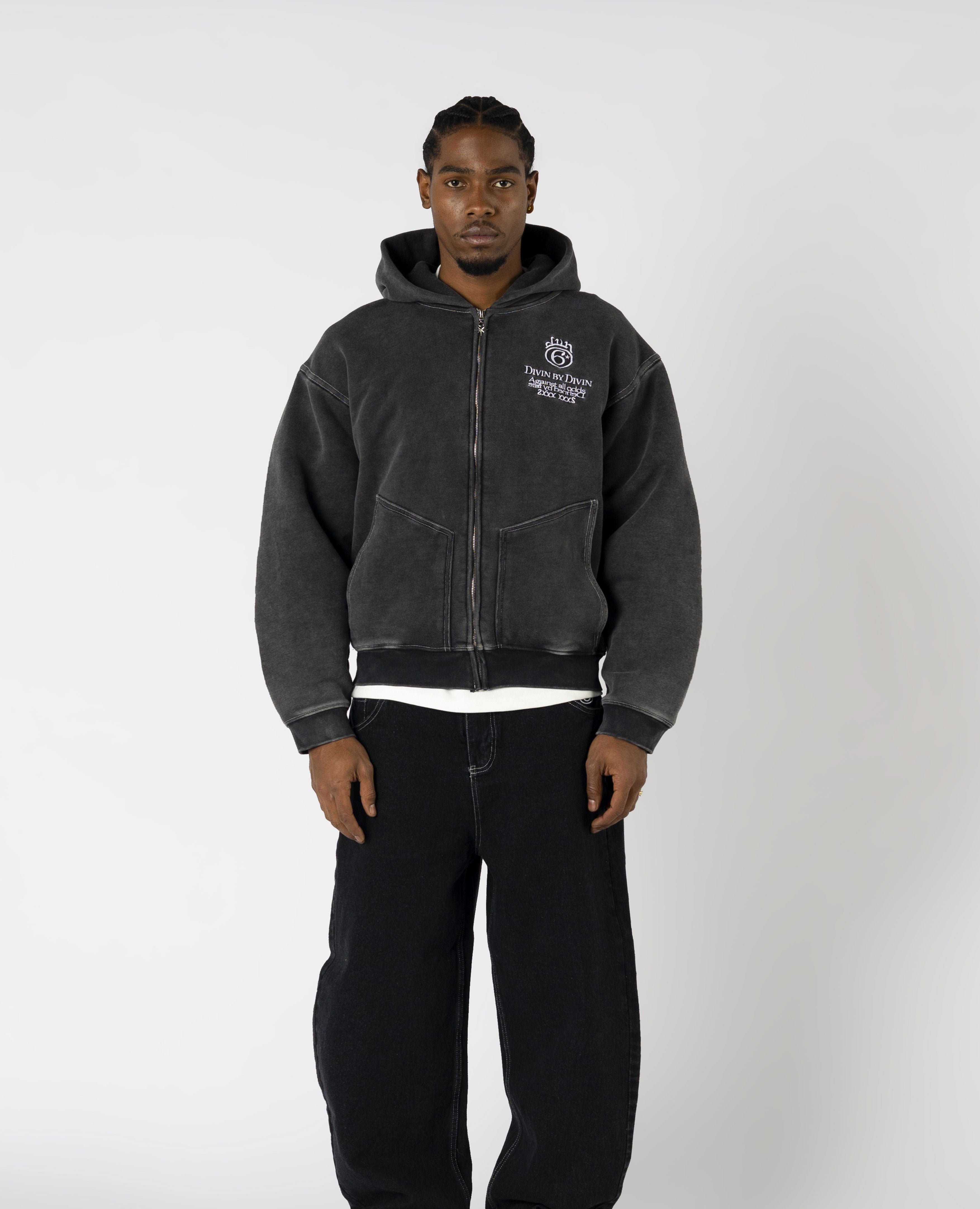 DIVINBYDIVIN | Sharp Zip Hoodie - Urban Blade Cut