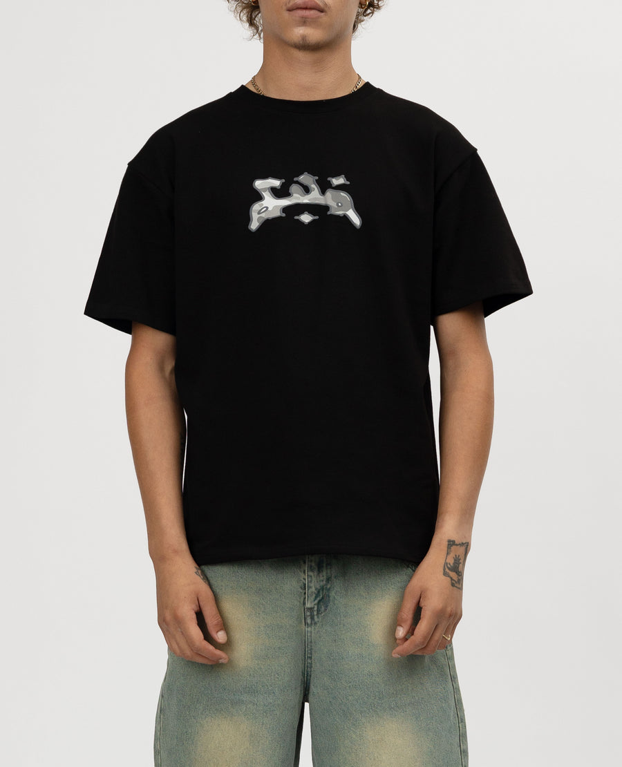 BLACK CAMO T-SHIRT