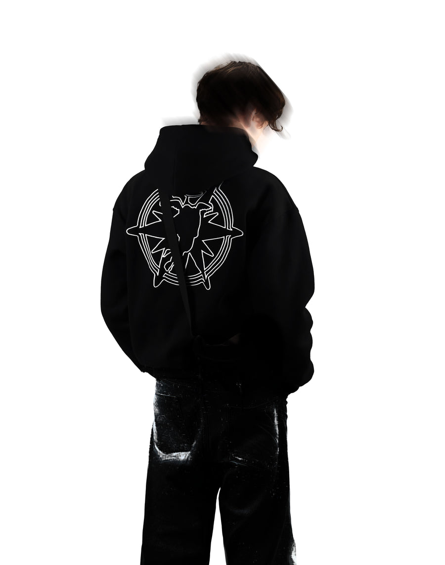 BLACK DOPPLER HOODIE
